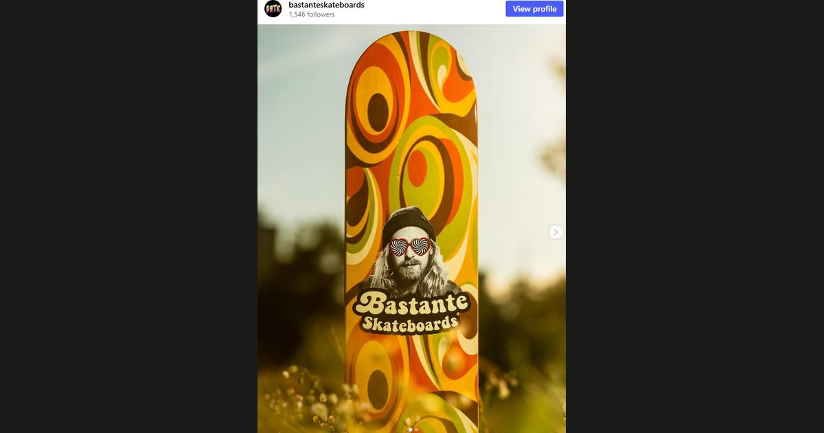 Kuvakaappaus @bastanteskateboards-tilin Instagram-postauksesta