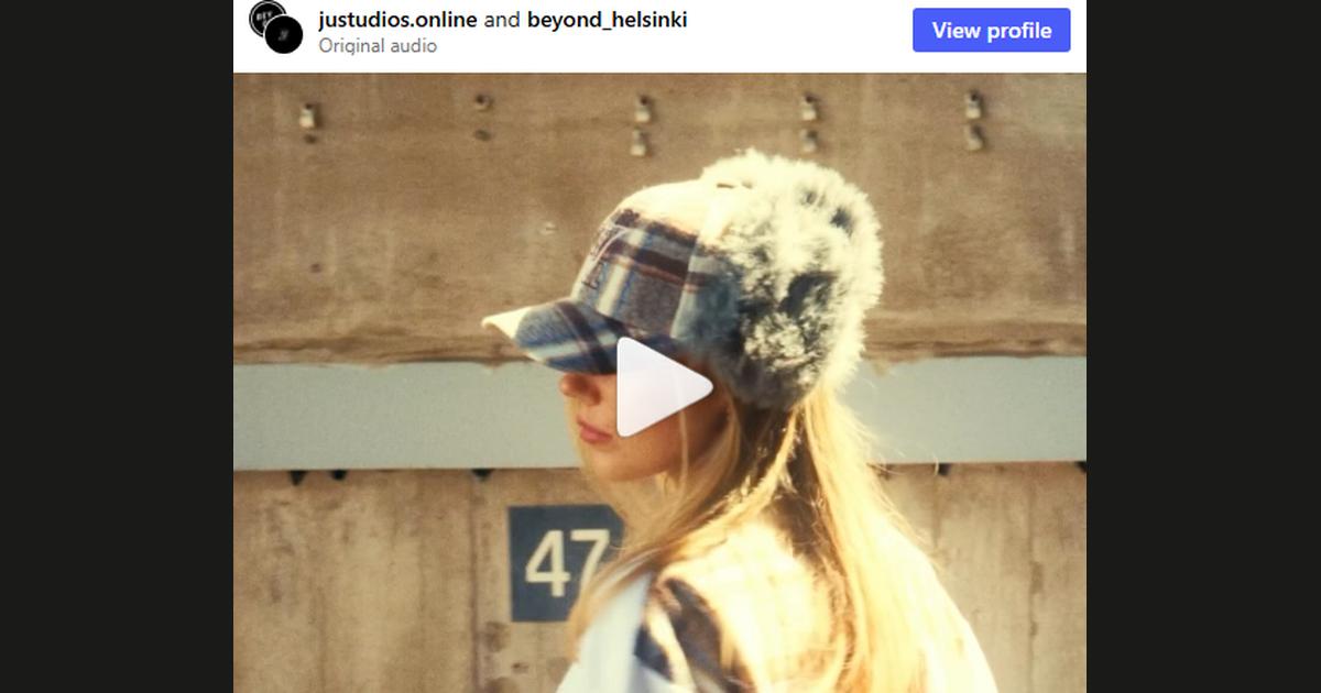 Kuvakaappaus @justudios.online-tilin Instagram-postauksesta
