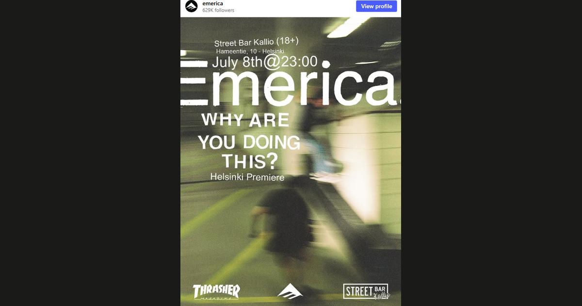 Kuvakaappaus @emerica-tilin Instagram-postauksesta