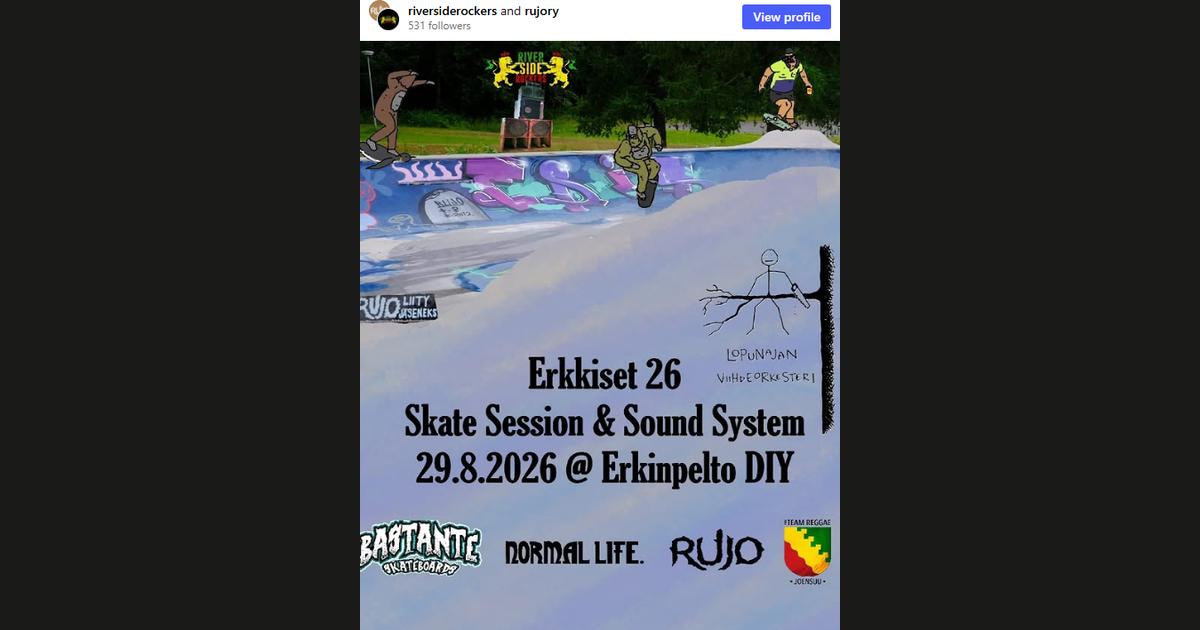 Kuvakaappaus @riversiderockers-tilin Instagram-postauksesta