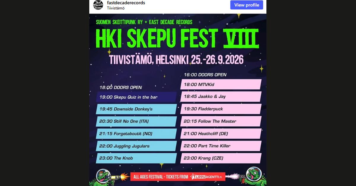 Kuvakaappaus @fastdecaderecords-tilin Instagram-postauksesta