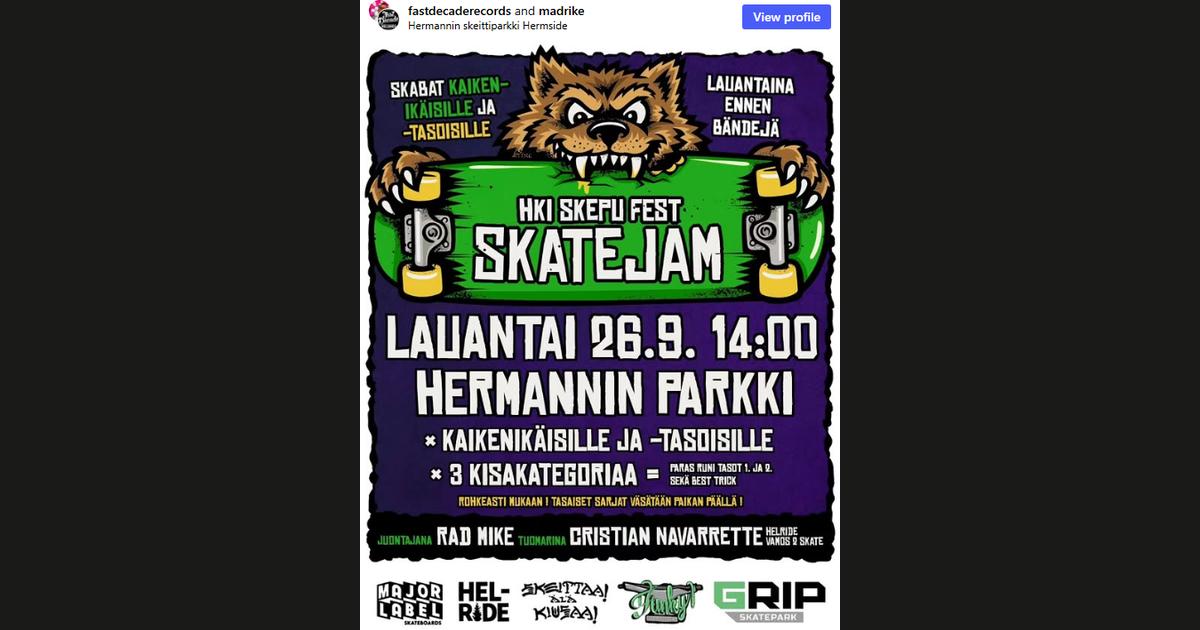 Kuvakaappaus @fastdecaderecords-tilin Instagram-postauksesta