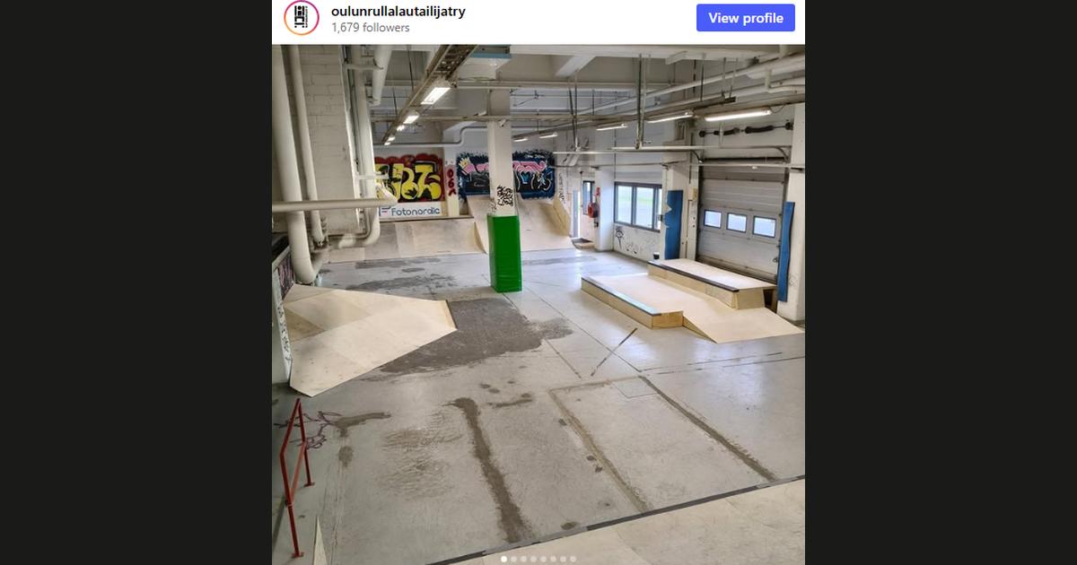 Kuvakaappaus @oulunrullalautailijatry-tilin Instagram-postauksesta