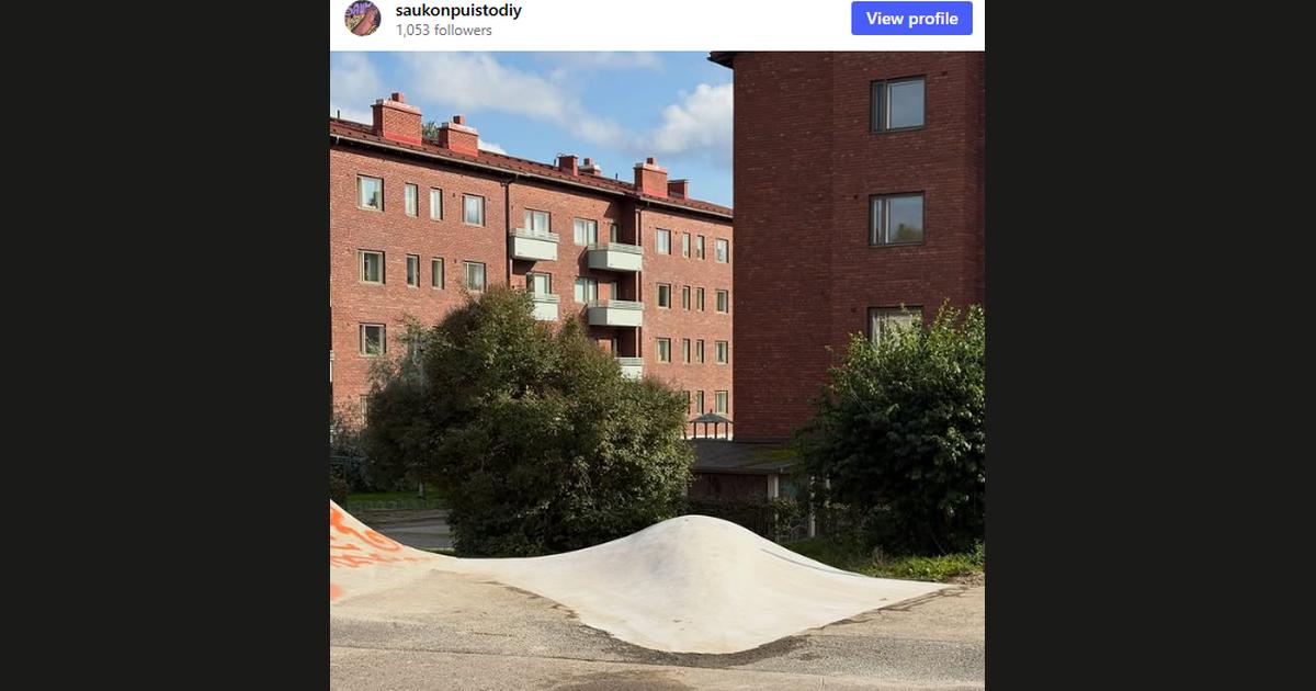 Kuvakaappaus @saukonpuistodiy-tilin Instagram-postauksesta