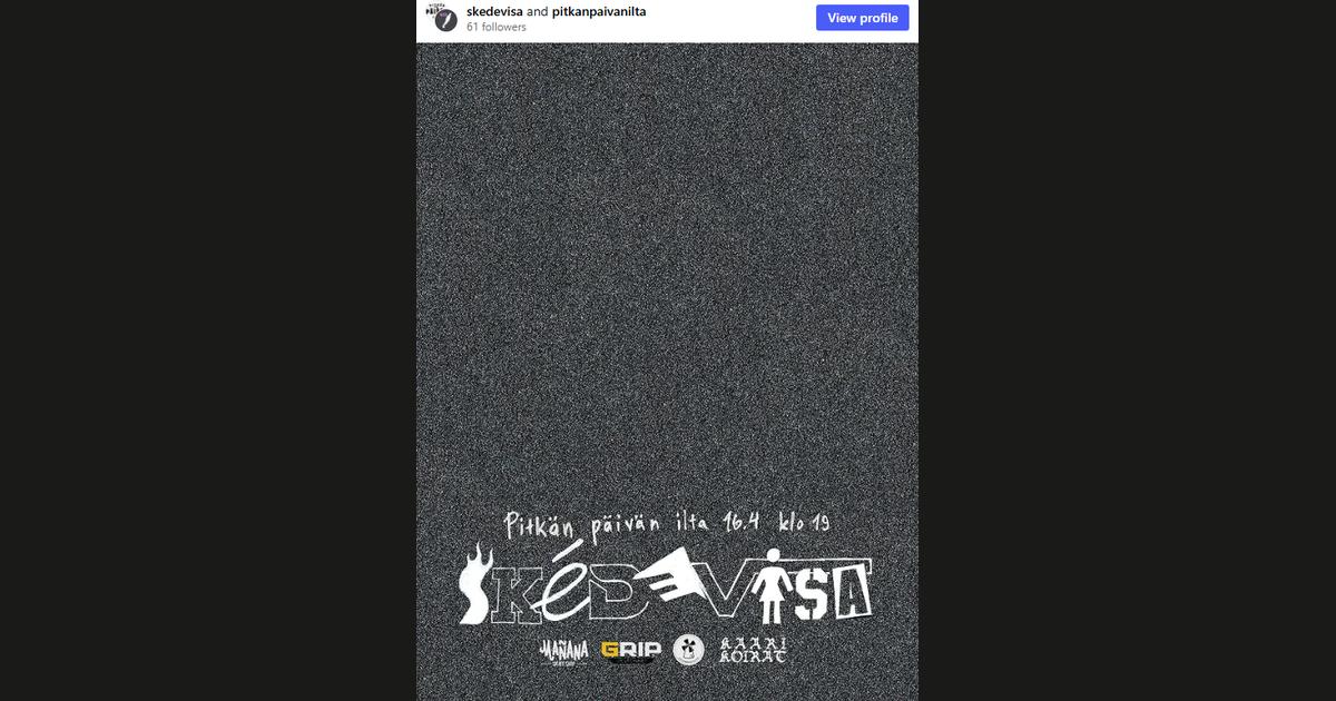 Kuvakaappaus @skedevisa-tilin Instagram-postauksesta