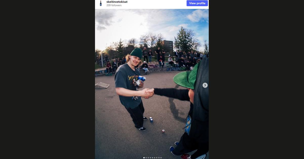 Kuvakaappaus @skeitinvetokisat-tilin Instagram-postauksesta