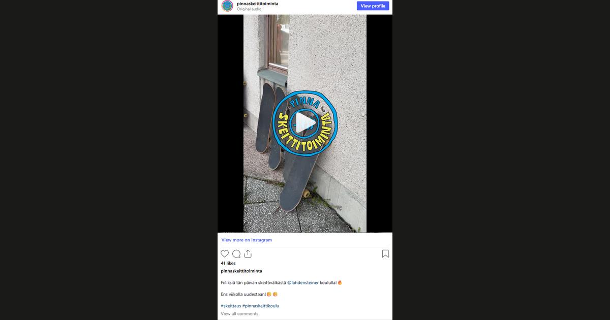 Kuvakaappaus @pinnaskeittitoiminta-tilin Instagram-postauksesta